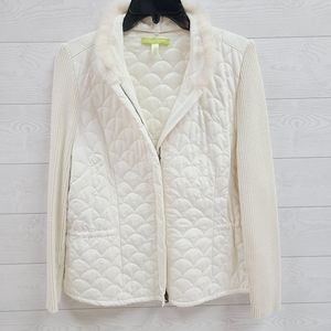 Sigrid Olson Rabbit Fur Trim Jacket